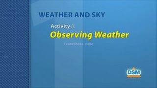 Weather and Sky - Activity 1: Observing Weather