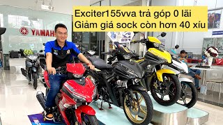 Exciter155vva giá hơn 40 triệu xíu-Trả góp 0 lãi -màu mới về PHÚC TUẤN KIỆT Gialai