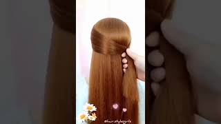 Girls hairstyle designs for party | pretty hairstyle for girls #fashion #shorts #girls #hairstyle