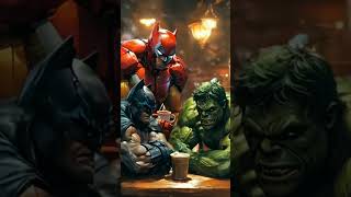 Coffee Break Seru Batman, Hulk, & Ironman - Siapa yang Lebih Kuat? ☕💪#superherocomedy #aianimation