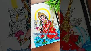 Maa laxmi drawing easy 🔱♥️🙏🏻 |  #shorts #lipikaarts #art #laxmimata