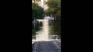 VÍDEO: Homem é flagrado fazendo manobras com jet ski em alagamento na avenida Ayrton Senna