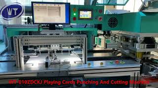 Playing Cards Die-cutting And Collating Machine Poker Punching Machine Game Cards Production Line