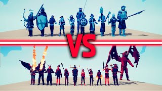 MEGA FIRE TEAM vs MEGA ICE TEAM - Totally Accurate Battle Simulator TABS