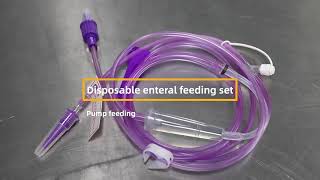 Disposable enteral feeding set