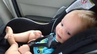 "Let It Go" from Frozen.  11 month old baby sings the high notes.