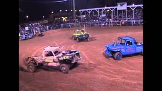 Guy gets KNOCKED OUT cold in Demolition Derby!!!