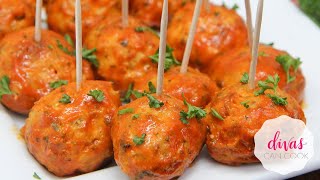 Buffalo Chicken Meatballs! So GOOD!