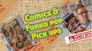 Unboxing taz flocked funko pop June and July comic pulls!