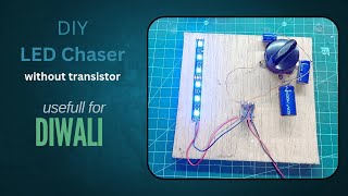 How to make diwali decoration light at home|Easy diy led chaser make at home