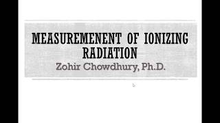 M4.4: Ionizing Radiation Measurement