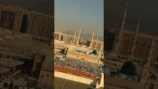 Masjid e Nabvi view from Hotel #madina #masjidnabawi #prophetmuhammad #umrah