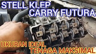 CARA STEL KLEP CARRY FUTURA,celah pas irit bertenaga