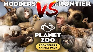 🔧 Modders Vs. Frontier! | Planet Zoo: Zookeeper's Animal Pack & 1.18