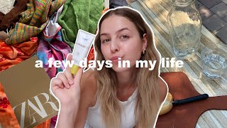 vlog: hair care routine, errands, zara haul, what I bought in june, packing for cottage