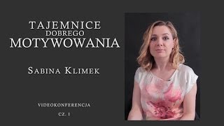 VIDEOKONFERENCJA - pierwsza z cyklu ośmiu videokonferencji - wykład prowadzi P. Sabina Klimek