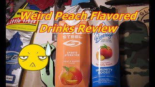 Reviewing Peach Flavored Drinks From The Dollar Tree