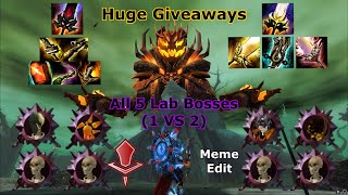 Guild Wars 2 : Solo All 5 Lab Bosses & Big Giveaways ( High Meme Editing )