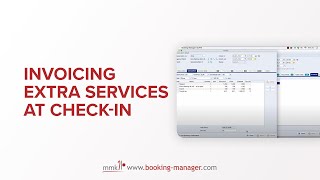 Invoicing Extra Services at Check-in