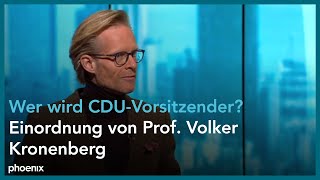 Kandidatenrunde der CDU  Einordnung von Prof  Volker Kronenberg am 14 12 20