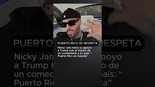 Nicky Jam retira su apoyo a Donald Trump  “Puerto Rico se respeta”