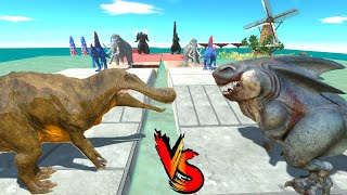 Crocodile Dinosaur vs MEGALODON REX - Animal Revolt Battle Simulator