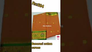 Banarasi multi colour zari cotton sarees #shorts #youtube #meeshohaul