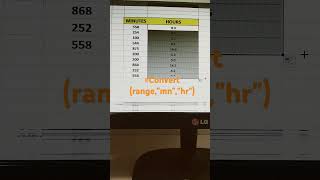 Convert minutes into hours in Excel #useful👍