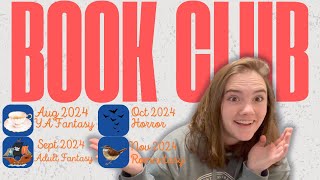 The Lazy Book Club Picks for the rest of 2024!!! || Horror and fantasy book picks