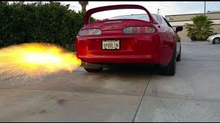 LOUD Toyota Supra 2 Step Rev !! Car Meet