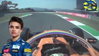 Lando Norris sings - " It's friday then it's Saturday  Sunday.. what?"  2020 Tuscany GP