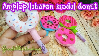 amplop lebaran model donat dari kain flanel