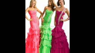 ruffles long dresses 2014