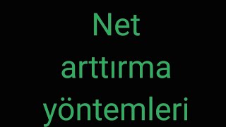 NET ARTTIRMANIN 5 YOLU