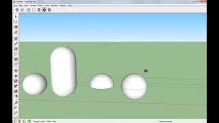 SketchUp . Шар, конус, цилиндр, тор.