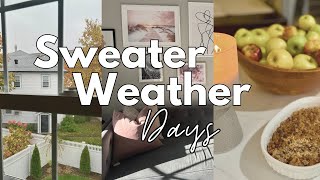 Sweater Weather Days in New England | baking, bookstore visit, & book haul