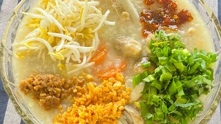 Chicken Rice Porridge- បបរមាន់ស្រែ [ម្ហូបខ្មែរ] - [RomyolCooking]