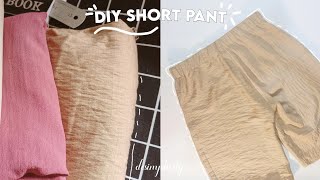 DIY Short Pant + Sewing Pattern, Very Easy To Sew | CC English