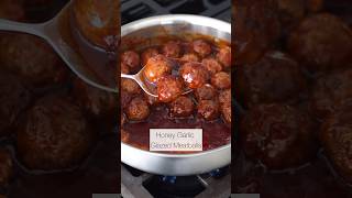 Honey Garlic Glazed Meatballs