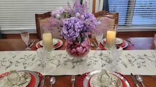 Dining Table Setting | Valentine's 2024 | Table Decor