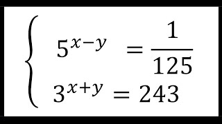 Sistema de Equação Exponencial - Como resolver um sistema de equação exponencial ?