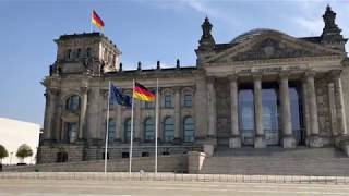 Reichstag in Berlin. Built in 1890's,  Burned in 1933, Wrapped in 1995, today German Parliament