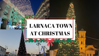 Christmas Land, Finikoudes, Larnaca, Cyprus and a walk around Larnaca town at Christmas