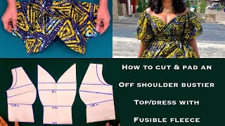 HOW TO DRAFT AN OFF SHOULDER BUSTIER PATTERN WITH SWEETHEART NECKLINE Easy method #bustier