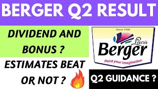 BERGER PAINTS Q2 RESULT | BERGER PAINTS SHARE NEWS | BERGER PAINTS RESULT TODAY | BUSINESS ANALYSIS