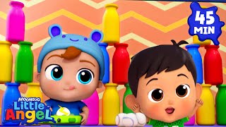 Baby John and Manny Compete in a Carnival Competition | Little Angel and Cocomelon Nursery Rhymes