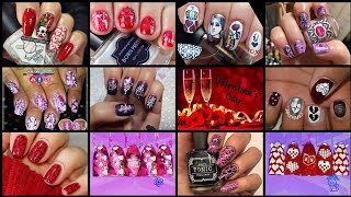 Valentine's day nail art collab |Youtubers nail art stamping weekly collabs