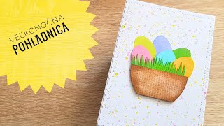 DIY | Ako spraviť pohľadnicu | Jednoduchý pozdrav na Veľkú Noc | Tutorial Easter Card