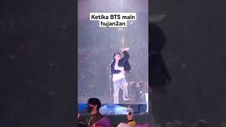 Ketika BTS main hujan2an #bts #jin #suga #rm #jhope #jimin #jungkook #taehyung #army