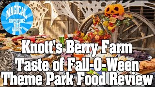 THEME PARK FOOD REVIEW - TASTE OF FALL-O-WEEN